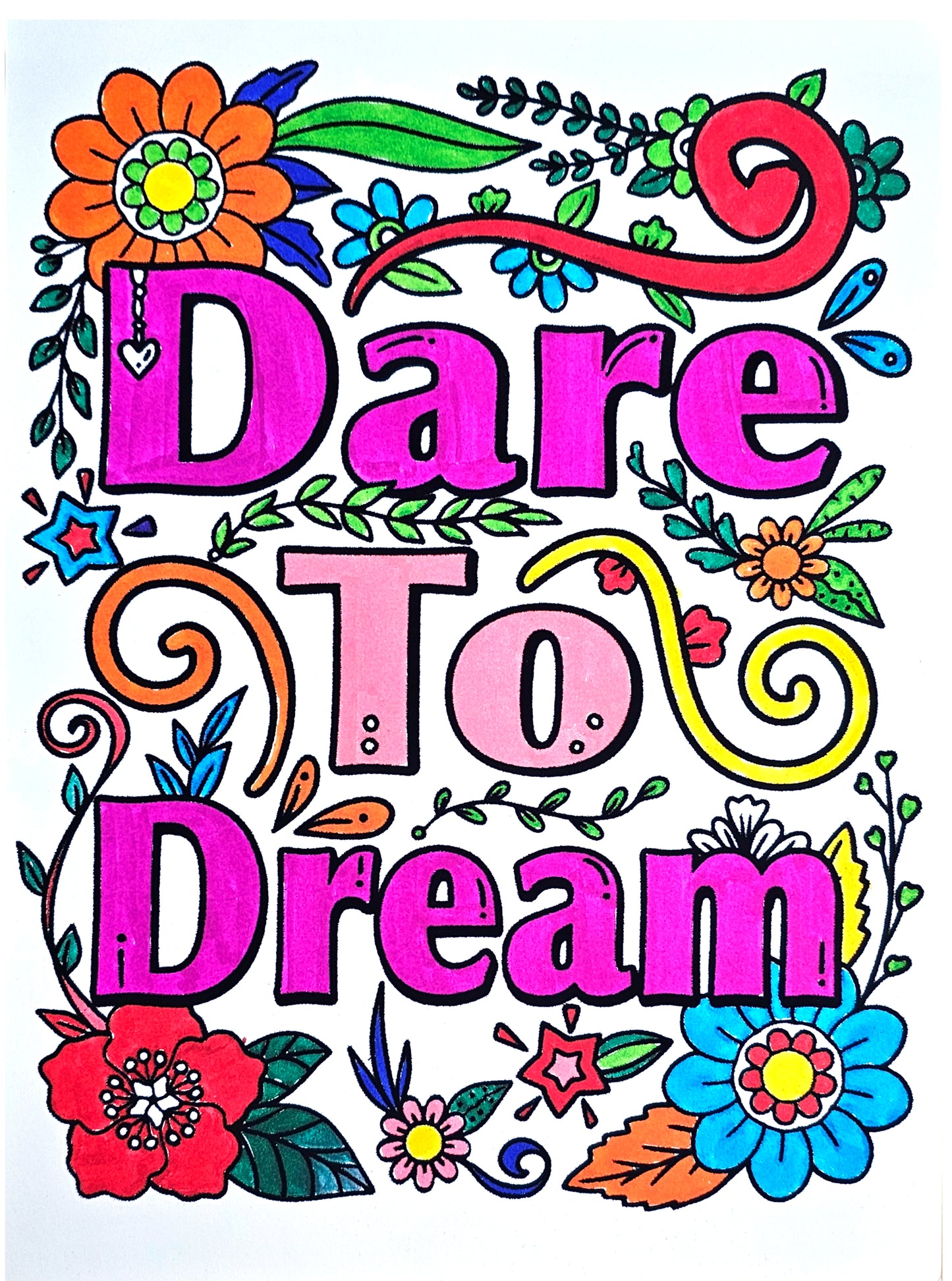 Dare To Dream Motivational Art