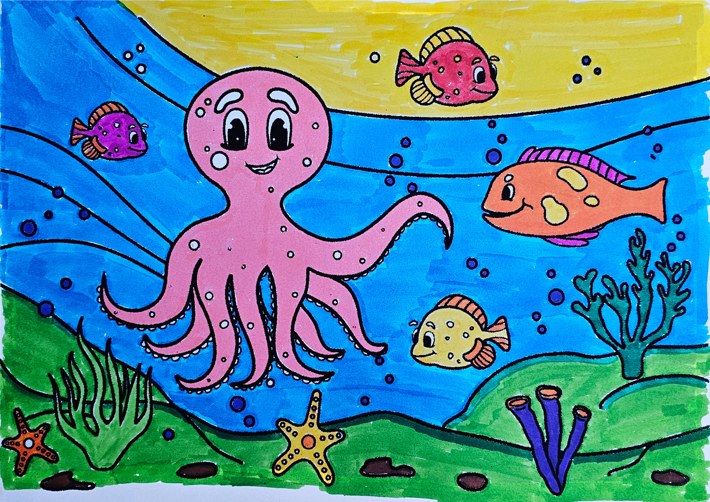 Ocean Adventure Coloring Page