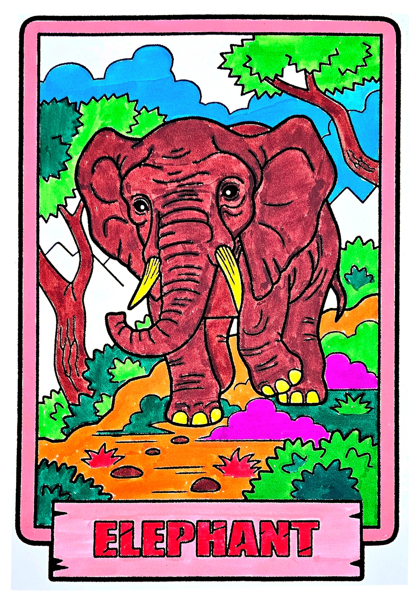 Chitrang India - Masu Zane-zane 1 | Kit ɗin Zana Launi na Jumbo (Saiti na 6)