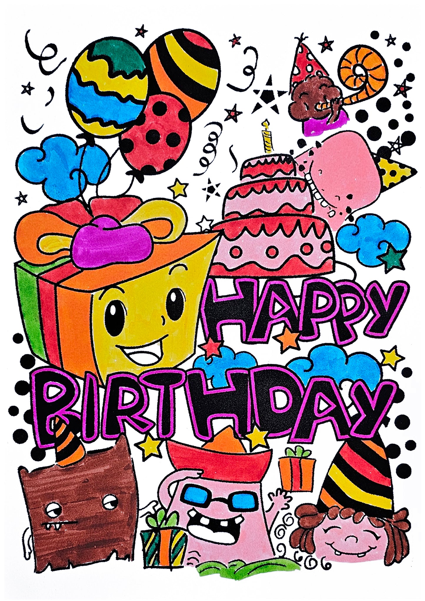 Doodle Monster Birthday Party