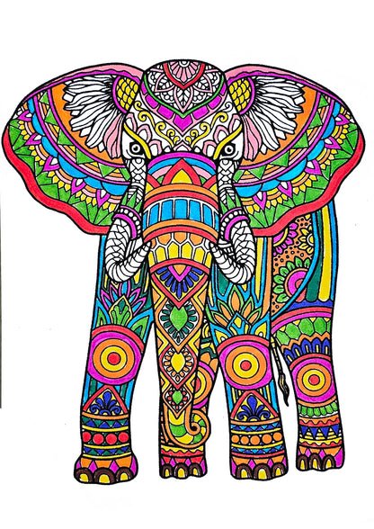 Majestic Mandala Elephant Art