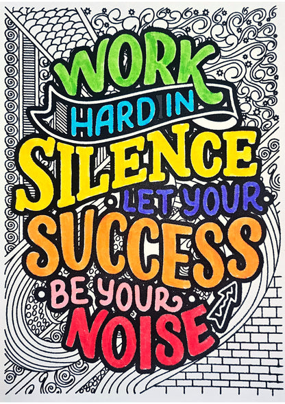 Motivational Success Quote Art