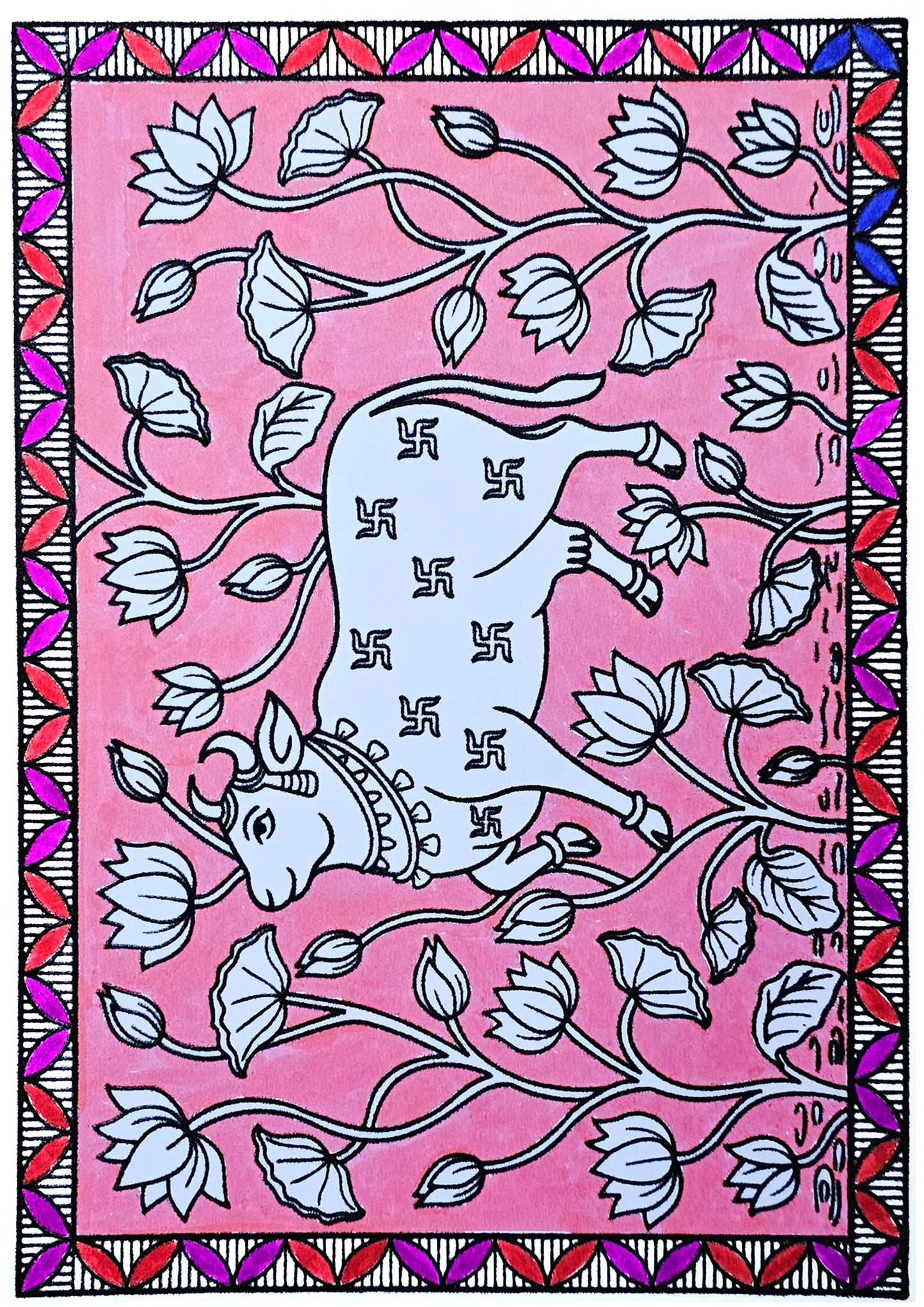 Sacred Pichwai Cow Art
