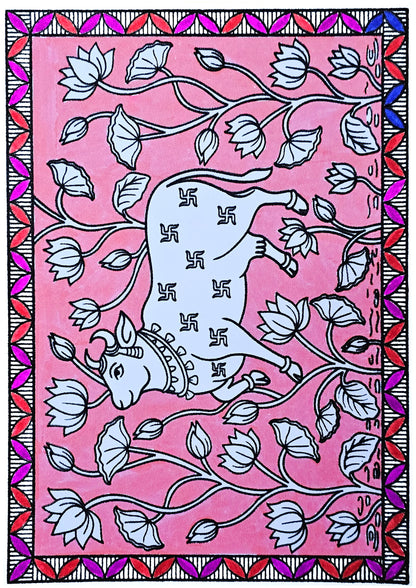 Sacred Pichwai Cow Art