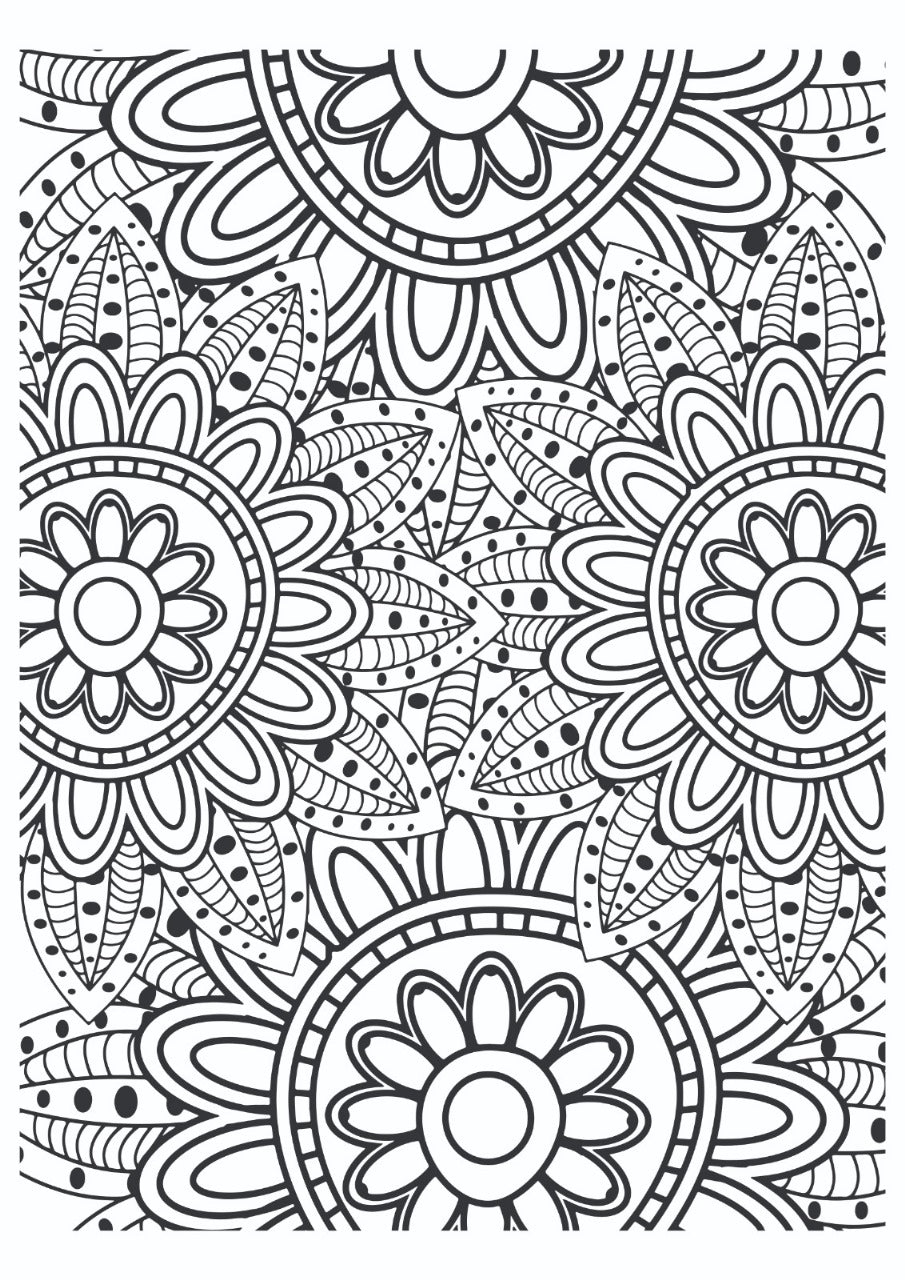Layered Floral Mandala Pattern