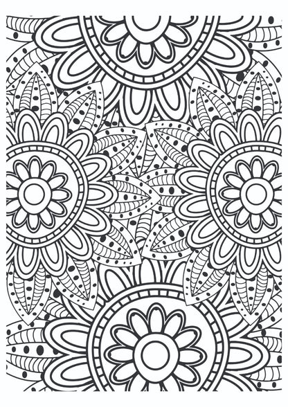 Layered Floral Mandala Pattern