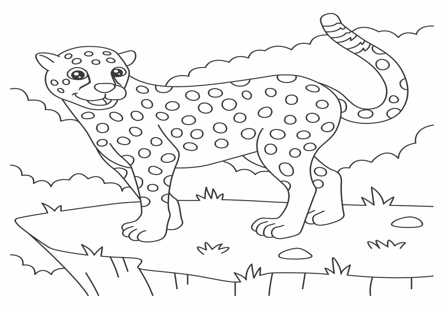 Spotted Cheetah Safari Art