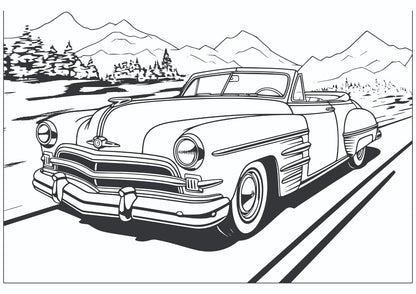 Vintage Classic Convertible Art