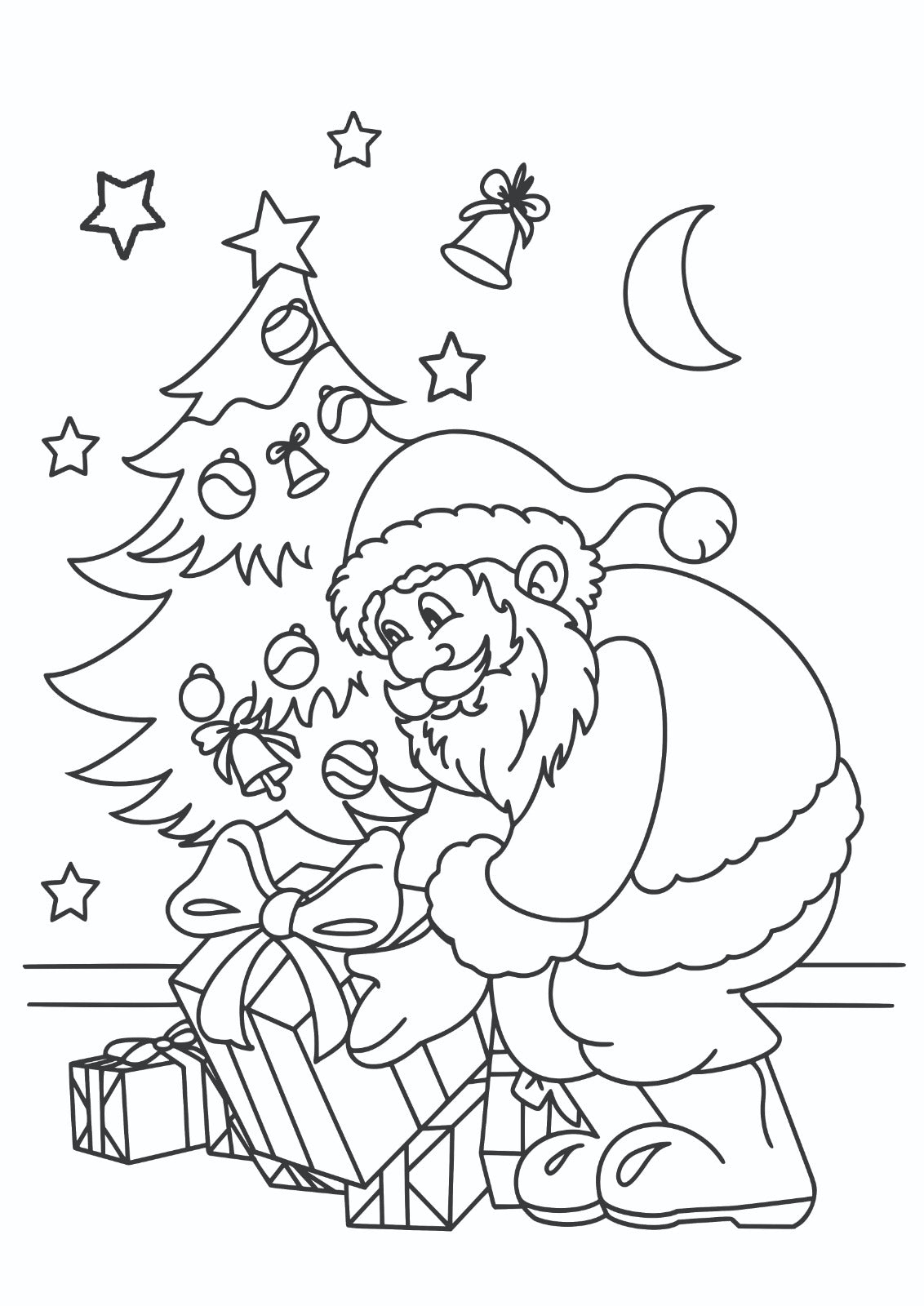 Santa Claus Isar da Kyaututtuka Art