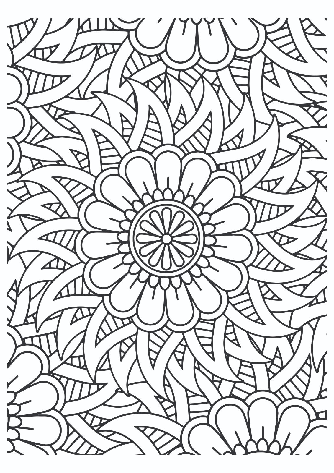 Detailed Floral Mandala Pattern