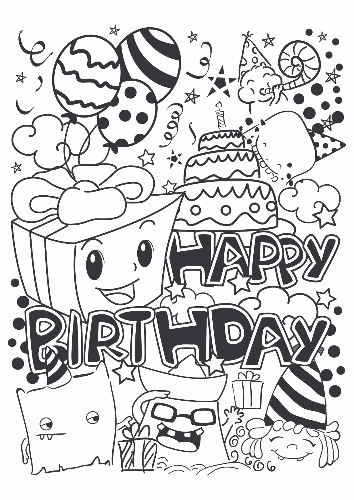 Doodle Monster Birthday Party