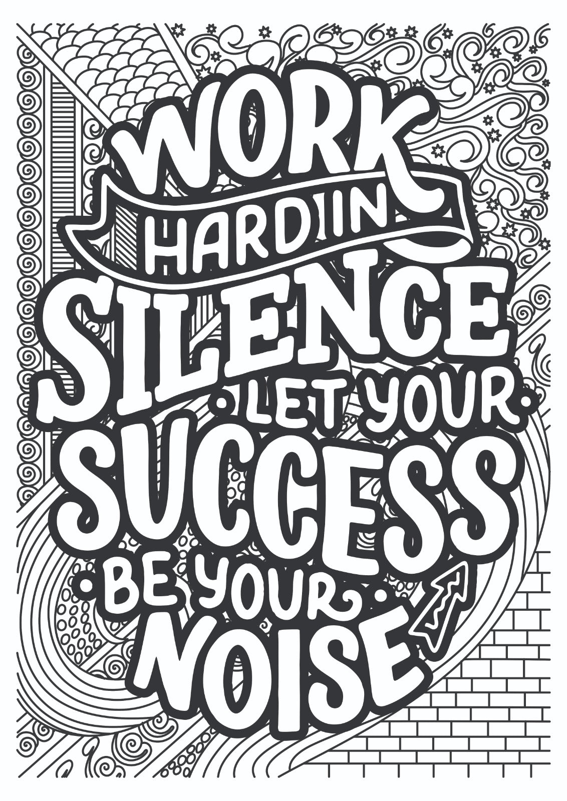 Motivational Success Quote Art