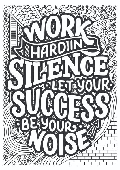 Motivational Success Quote Art