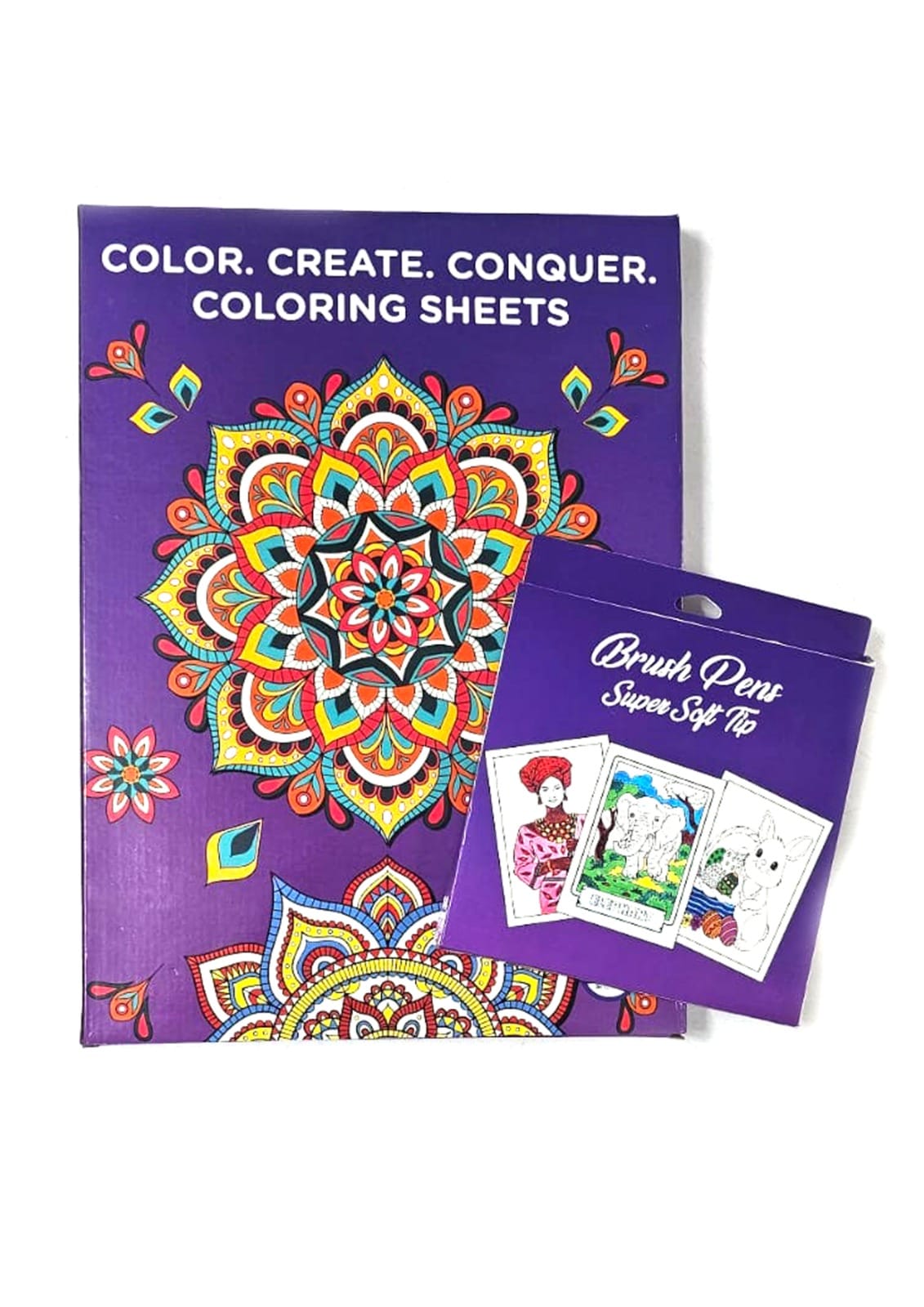 Chitrang India - Masu Zane-zane 1 | Kit ɗin Zana Launi na Jumbo (Saiti na 6)