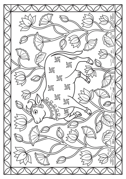 Sacred Pichwai Cow Art